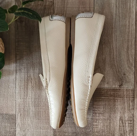 Peter Millar Driving Loafers in Sand Full-Grain Leather Size 8 - Picture 7 of 14